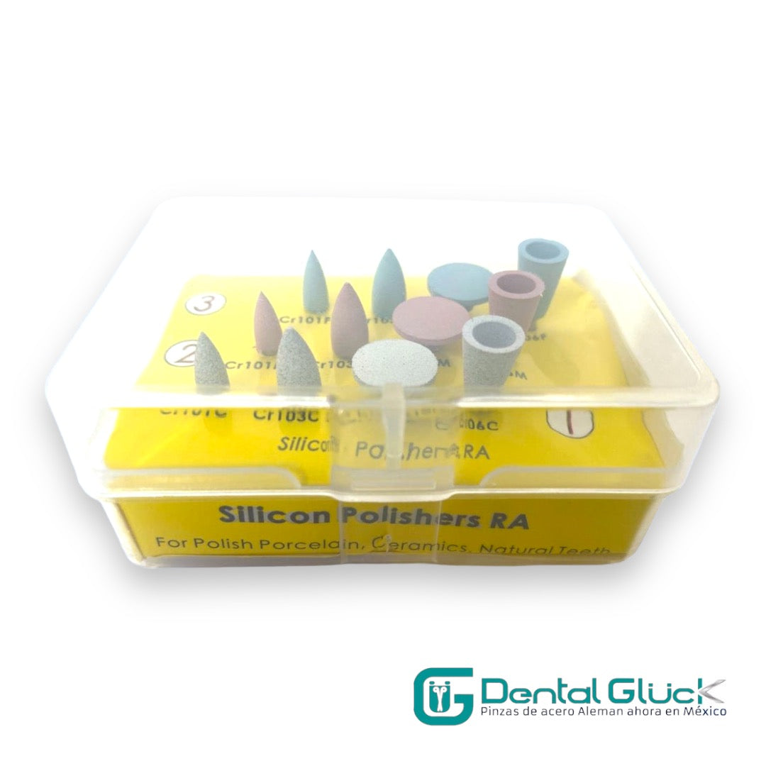 Kit 12 Pointes En Silicone Pour Polissage Dentaire - RA 2.35mm - AZDENT - Neuf